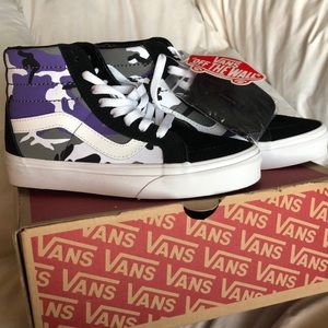 BOGO Limited Edition Purple Camouflage Sk8-Hi Vans